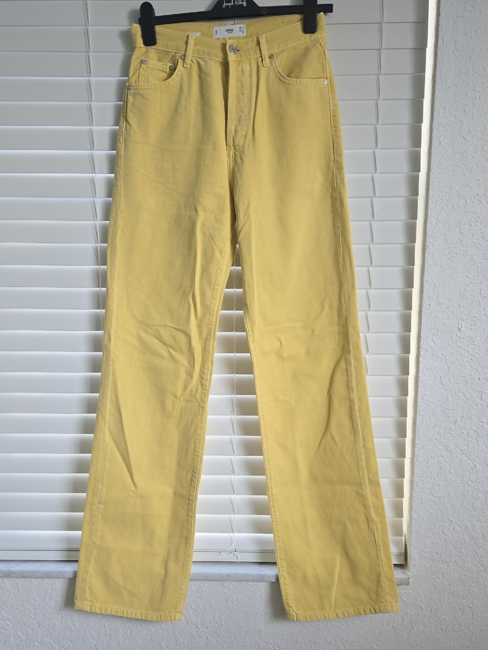 MANGO KAIA Yellow Straight-Leg Jeans